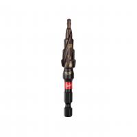 Сверло ступенчатое SHOCKWAVE™ 4-12мм шаг 2мм, хв. 1/4" HEX (4 ступеней)